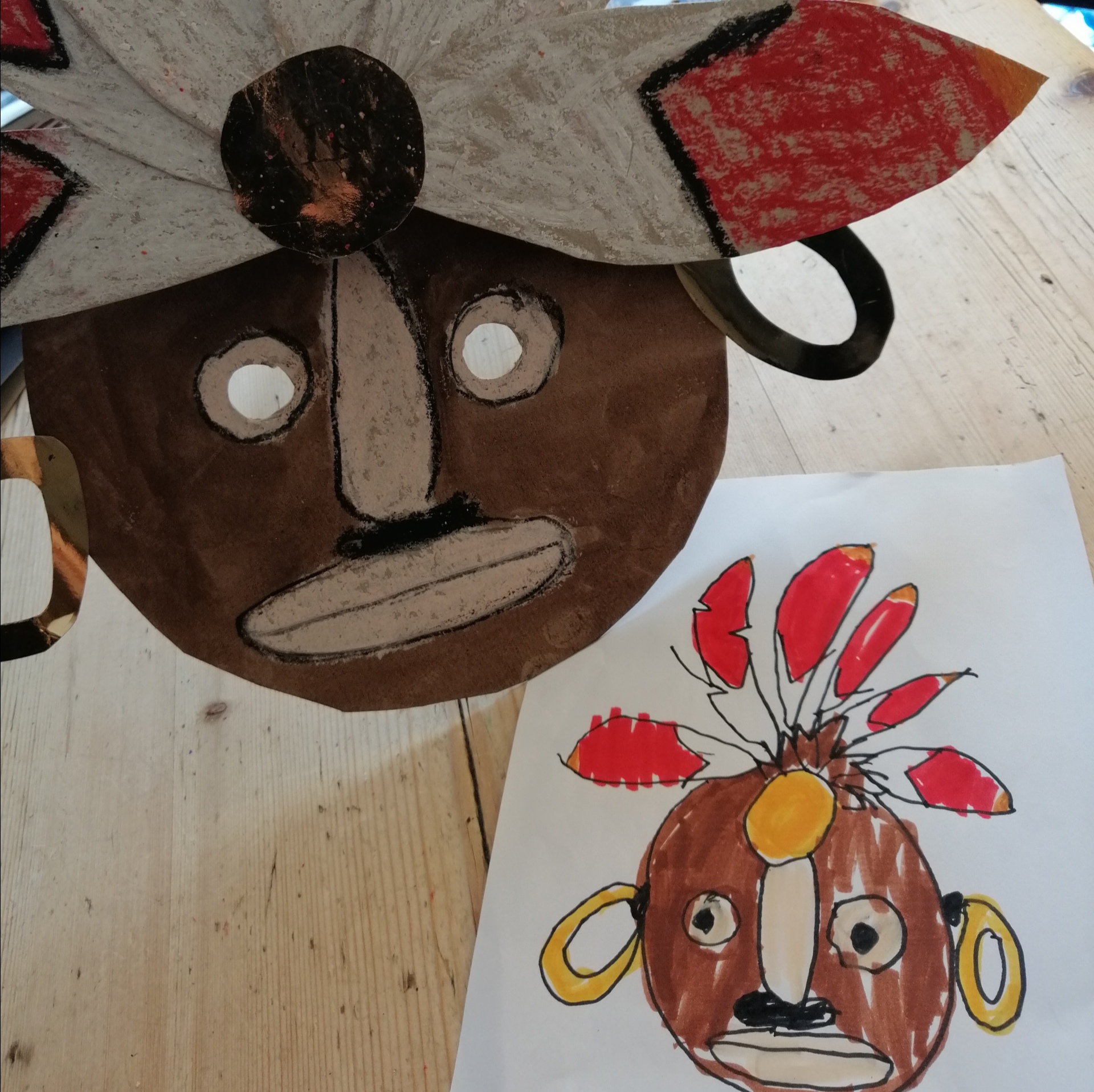 Renn's Mayan mask with original design