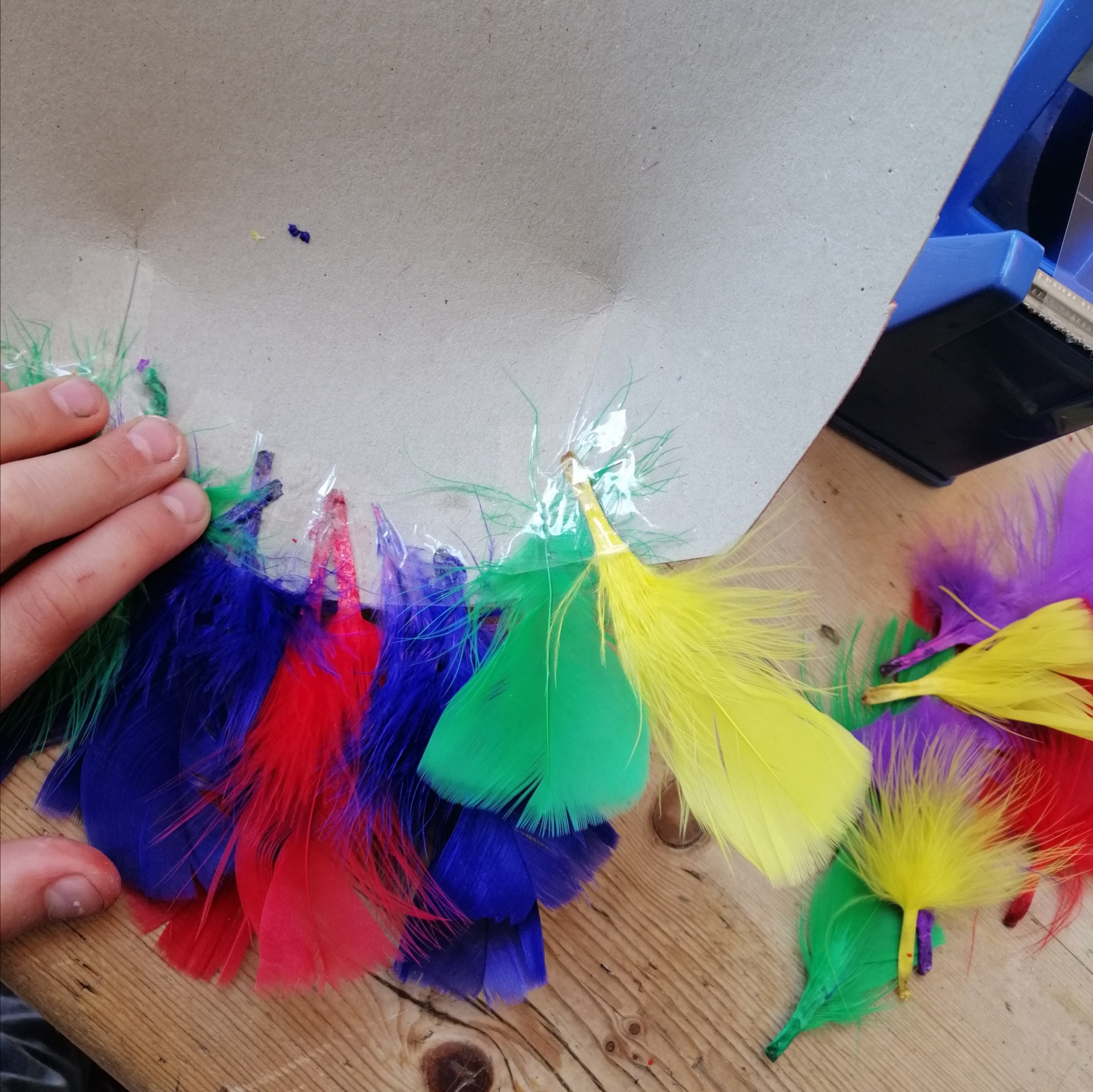 Adding a feathered headdress