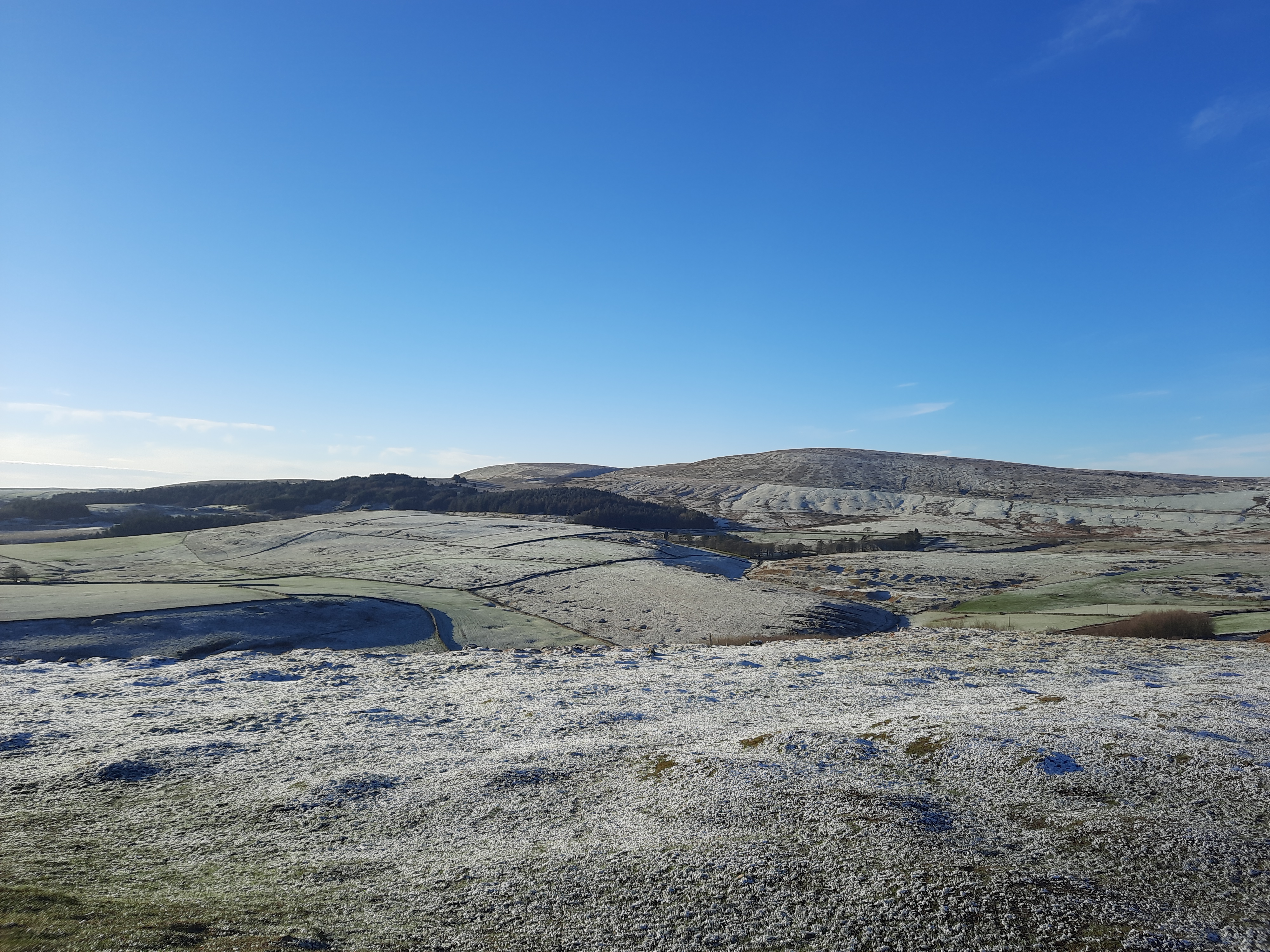 View of the hills looking out towards the leek road from Solomen's temple