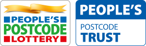 logos of the people's postcode lottery and People's postcode trust.