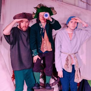 The Crew! Three pirates look ou to sea