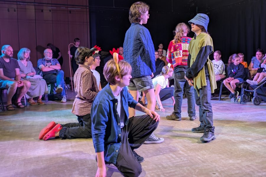 A youth theatre presents a folktale as part of buxton fringe