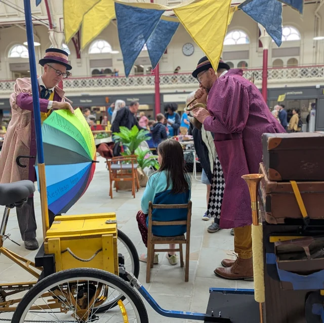 Thanks for having us #DerbyMarketHalls We had a great time prescribing cures and remedies for people and bringing smiles to everyone's faces. 😁